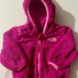 Baby girl North face jacket size 3/6 months